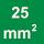 Nominal cross-section 25 mm²