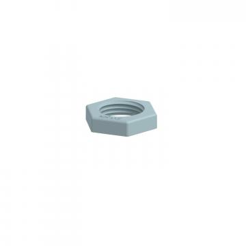 Locknut, metric thread, silver grey