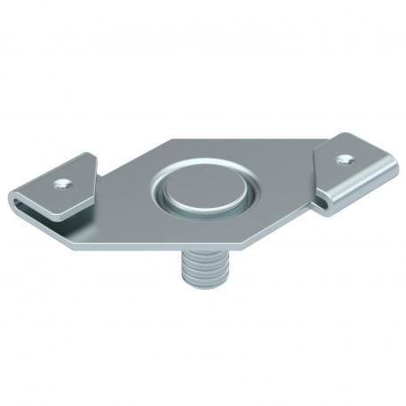 Ceiling profile clamp, with threaded bolt M6x9