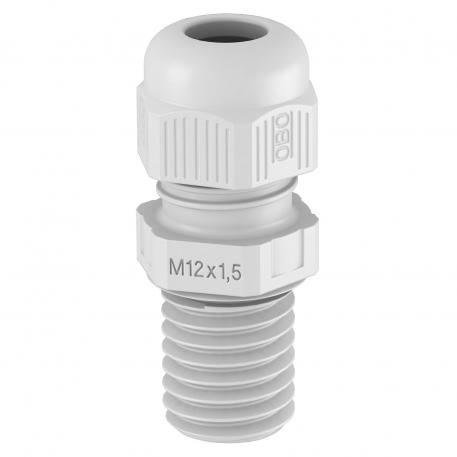 Cable gland, metric thread, long, light grey  |  | M16 x 1,5 | no | Light grey; RAL 7035