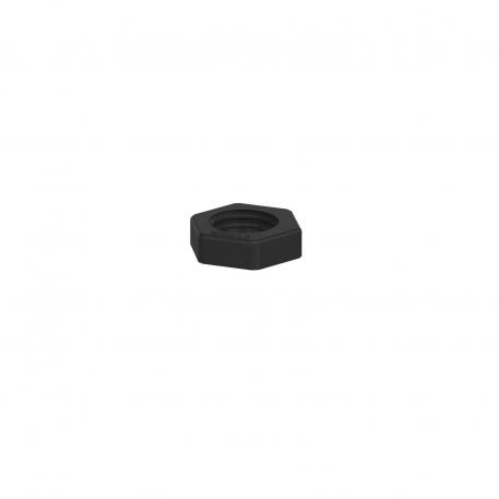 Locknut, metric thread, black